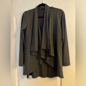 Gray layered cardigan size medium